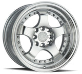 Aodhan AH03 15" 4x100/114.3 Silver Machined Face And Lip