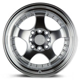 Aodhan AH03 15" 4x100/114.3 Silver Machined Face And Lip