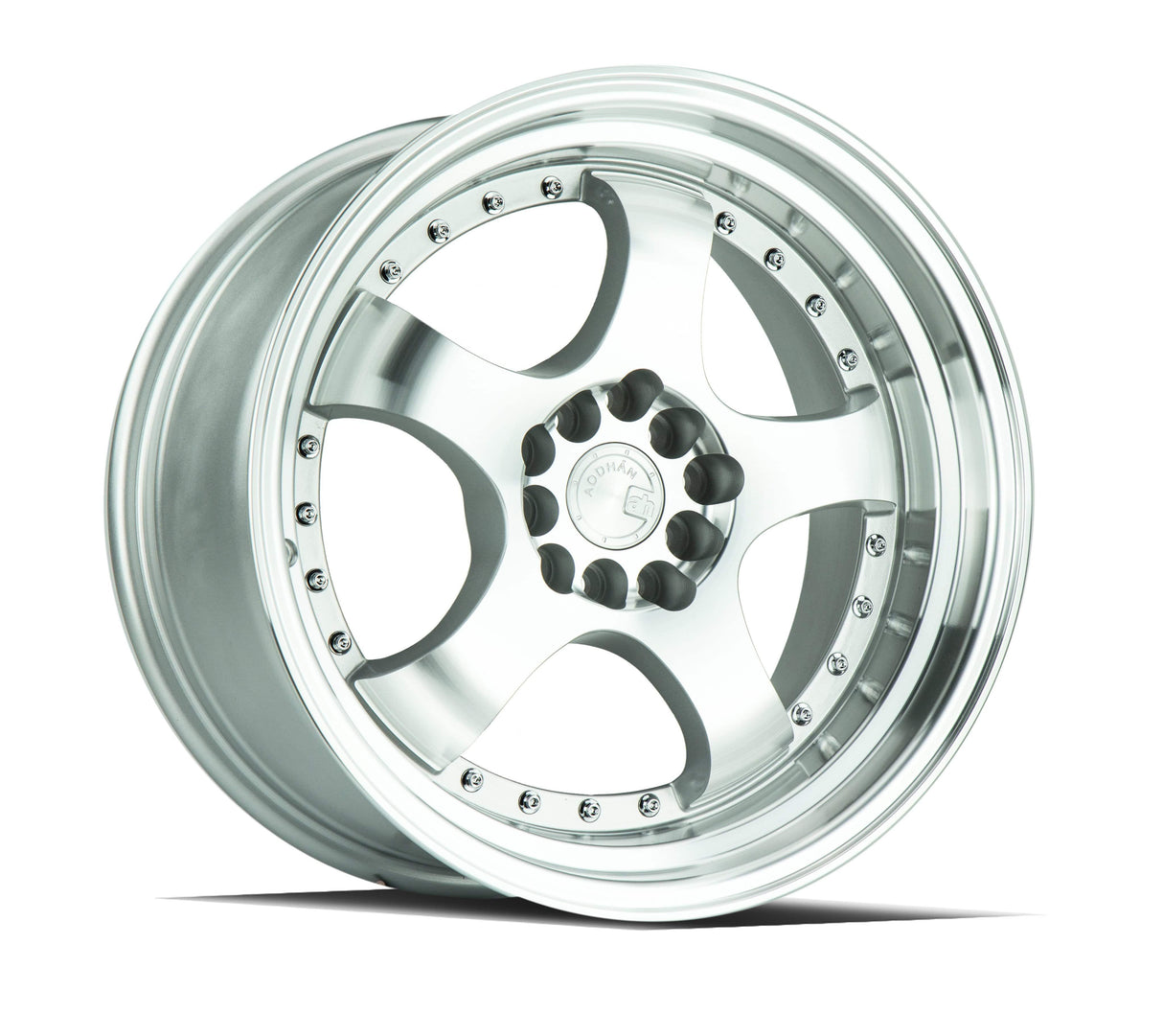 Aodhan AH03 17" 5x100/114.3 Silver Machined Face And Lip