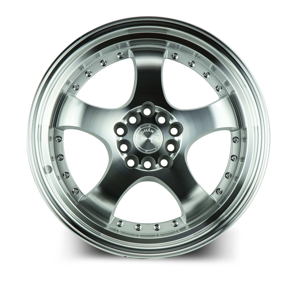 Aodhan AH03 17" 5x100/114.3 Silver Machined Face And Lip