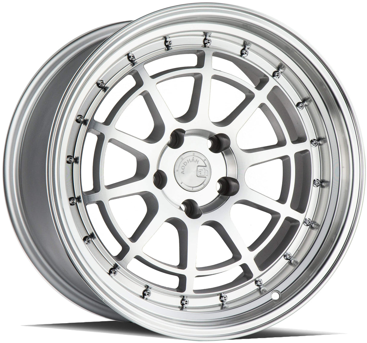 Aodhan AH04 18" 5x114.3 Silver Machined Face And Lip