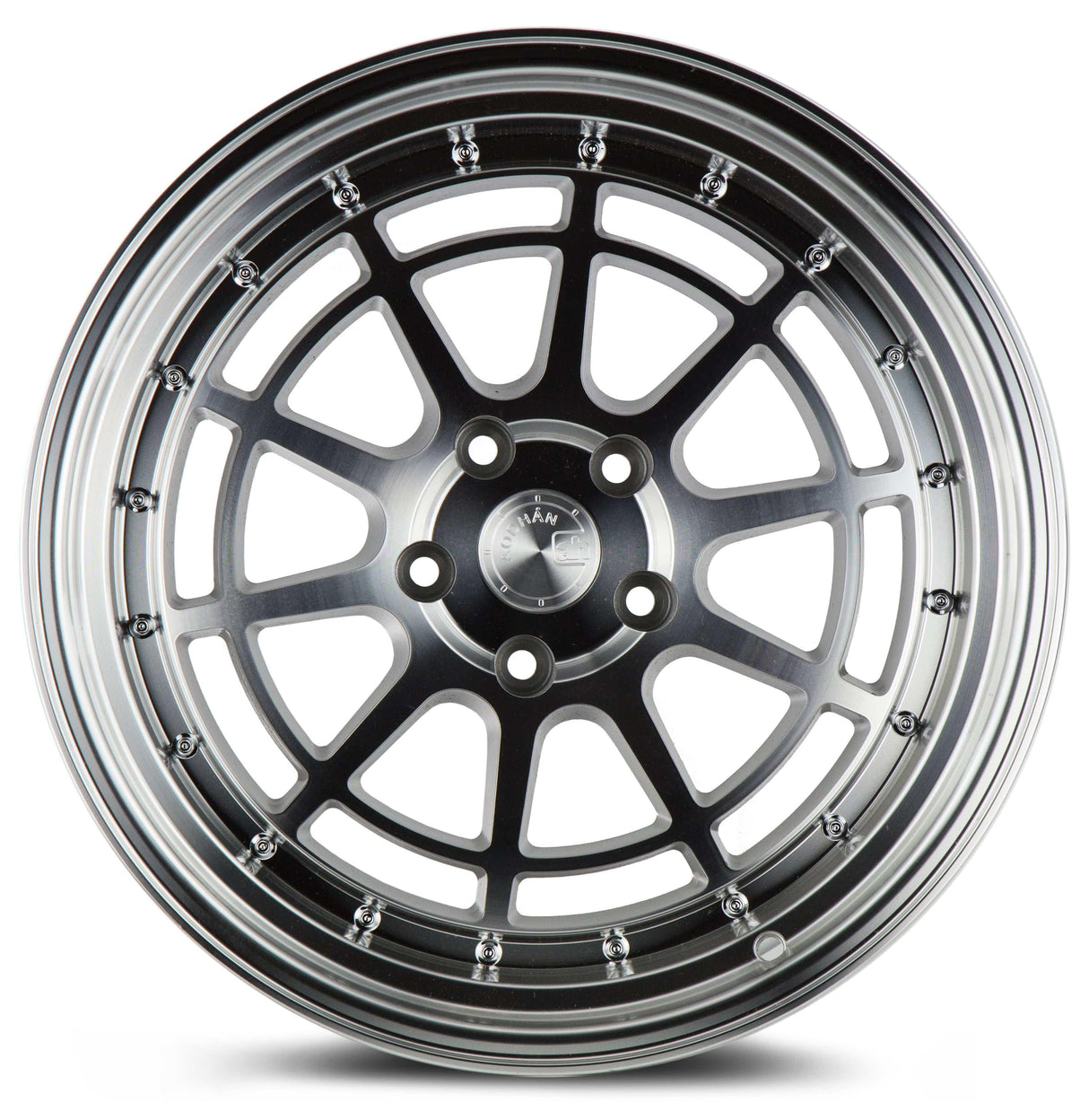 Aodhan AH04 18" 5x114.3 Silver Machined Face And Lip