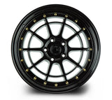 Aodhan AH04 18" 5x114.3 Full Gloss Black (Gold Rivet)