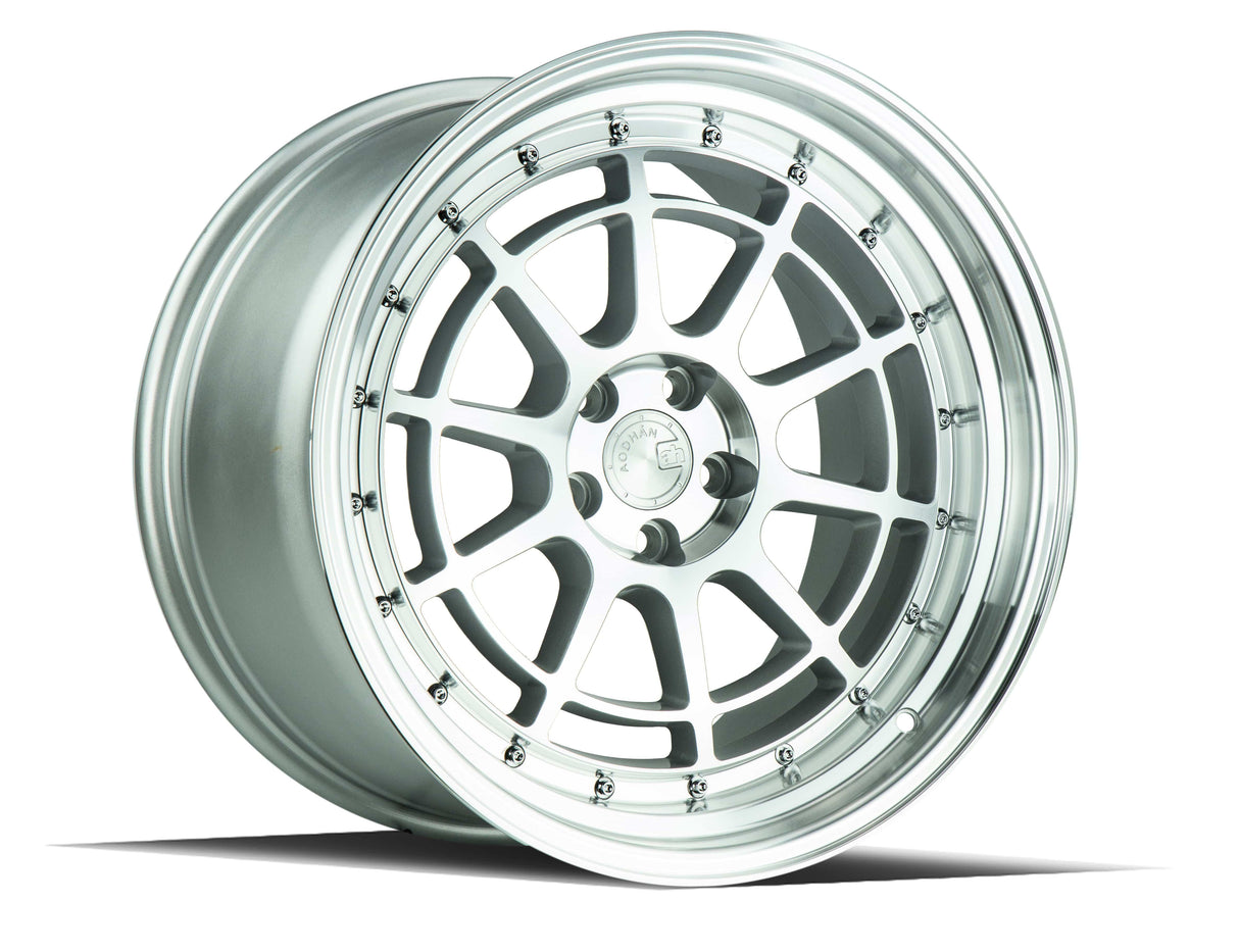 Aodhan AH04 18" 5x114.3 Silver Machined Face And Lip