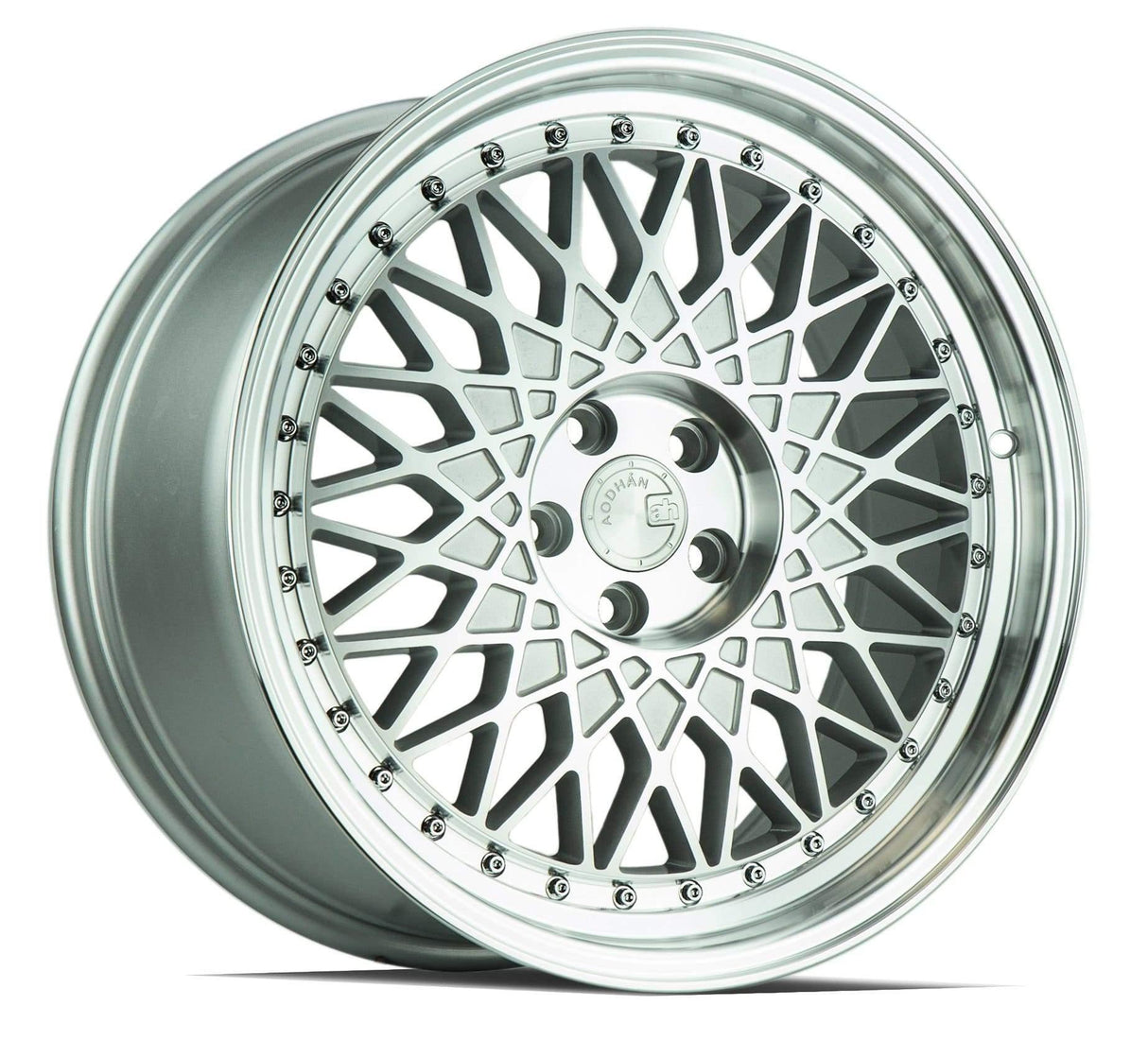 Aodhan AH05 18" 5x114.3 Silver Machined Face And Lip