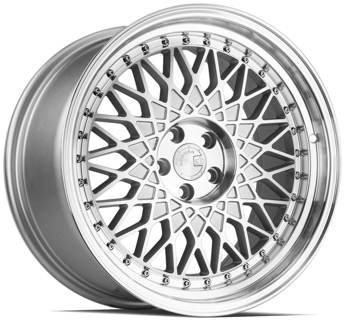 Aodhan AH05 18" 5x114.3 Silver Machined Face And Lip