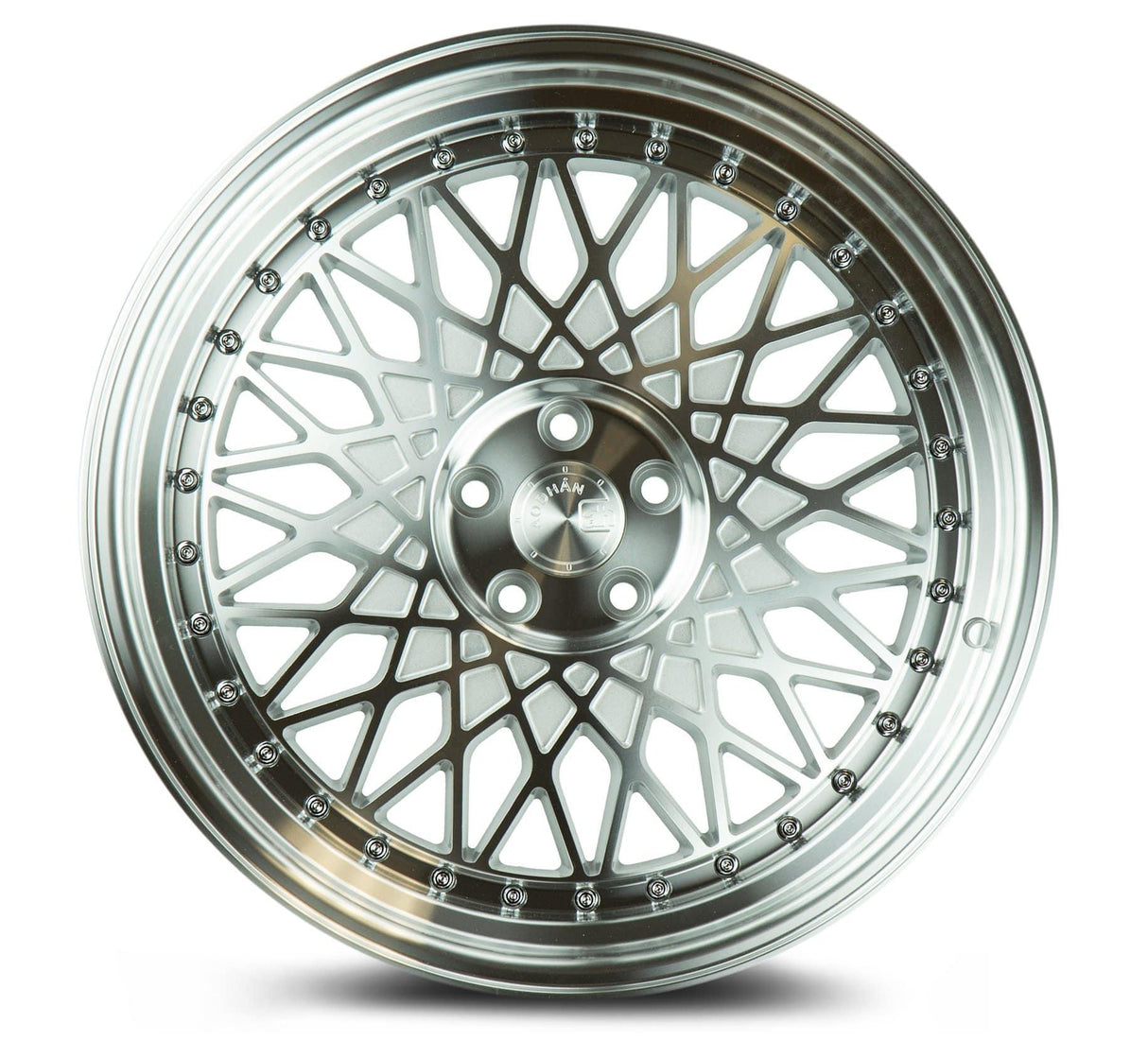 Aodhan AH05 18" 5x114.3 Silver Machined Face And Lip