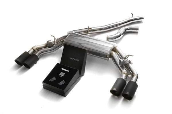 ARMYTRIX Stainless Steel Valvetronic Catback Exhaust System Quad Carbon Tips Audi TTS Quattro MK3 8S 2.0 TFSI 15+