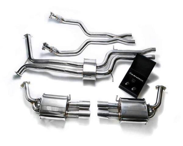 ARMYTRIX Stainless Steel Valvetronic Catback Exhaust System Quad Carbon Tips Audi A6 | A7 C7 3.0 TFSI V6 11-18