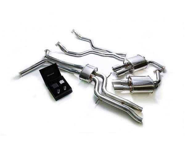 ARMYTRIX Stainless Steel Valvetronic Catback Exhaust System Quad Chrome Coated Tips Audi A6 | A7 C7 3.0 TFSI V6 11-18