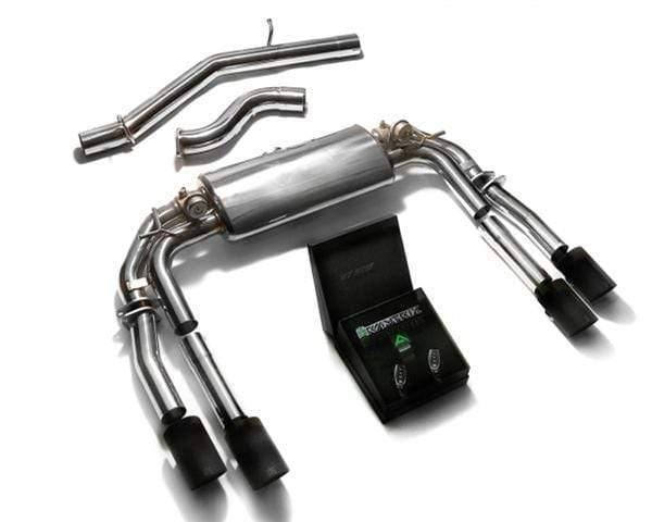 ARMYTRIX Stainless Steel Valvetronic Catback Exhaust System Quad Carbon Tips Audi S3 8V Sedan 2.0 Turbo 13-18