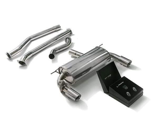 ARMYTRIX Stainless Steel Valvetronic Catback Exhaust System Dual Chrome Silver Tips BMW 340i | 440i F3x 17+