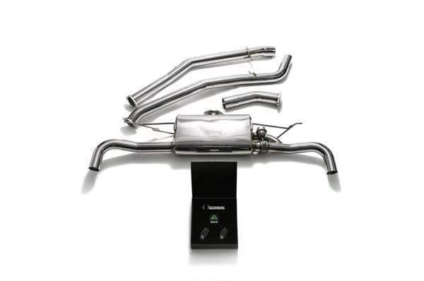 ARMYTRIX Stainless Steel Valvetronic Catback Exhaust System Quad Chrome Silver Tips BMW X5 xDrive 35i F15 14-18