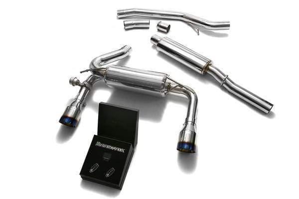 Armytrix Stainless Steel Exhaust System Dual Titanium Tips Ford Focus RS MKII 17+
