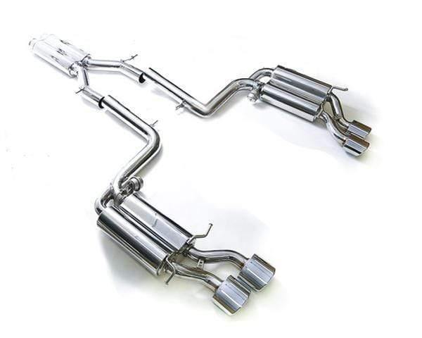 ARMYTRIX Stainless Steel Valvetronic Catback Exhaust Quad Chrome Silver Tips Mercedes Benz C63 AMG W204 08-14