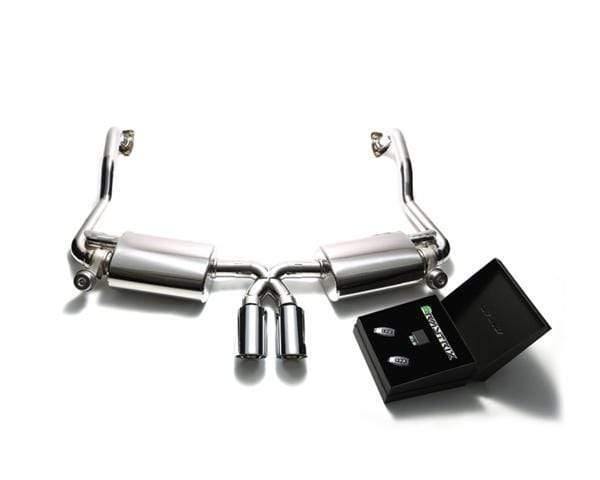 ARMYTRIX Stainless Steel Valvetronic Exhaust System Dual Blue Coated Tips Porsche 987.2 Boxster | Cayman PDK 09-12