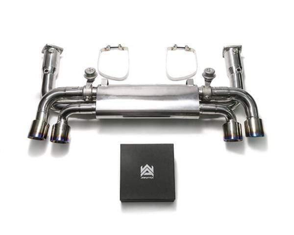 ARMYTRIX Stainless Steel Sport Race Valvetronic Exhaust System Quad Blue Coated Tips Porsche 991.2 Carrera 17-18