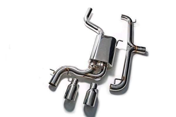 ARMYTRIX Stainless Steel Valvetronic Catback Exhaust System Dual Blue Coated Tips Volkswagen Scirocco R 2.0TSI 09-17