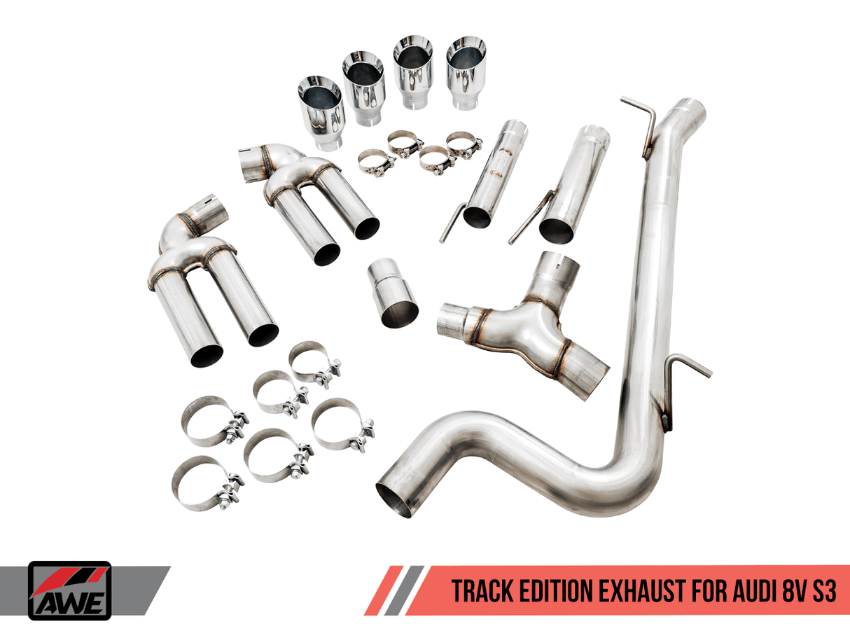 AWE Tuning Audi S3 Sedan Track Edition Exhaust System