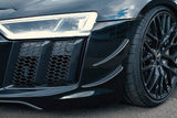 Audi R8 V10 PLUS (2015 ) - Carbon Front Fins & Carbon Front Spoiler