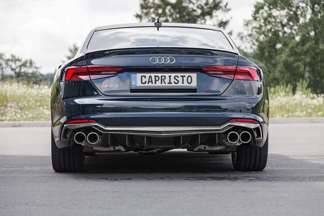 Audi RS5 (B9/F5) Valved Catback Exhaust System, Carbon Tips, with CES-3