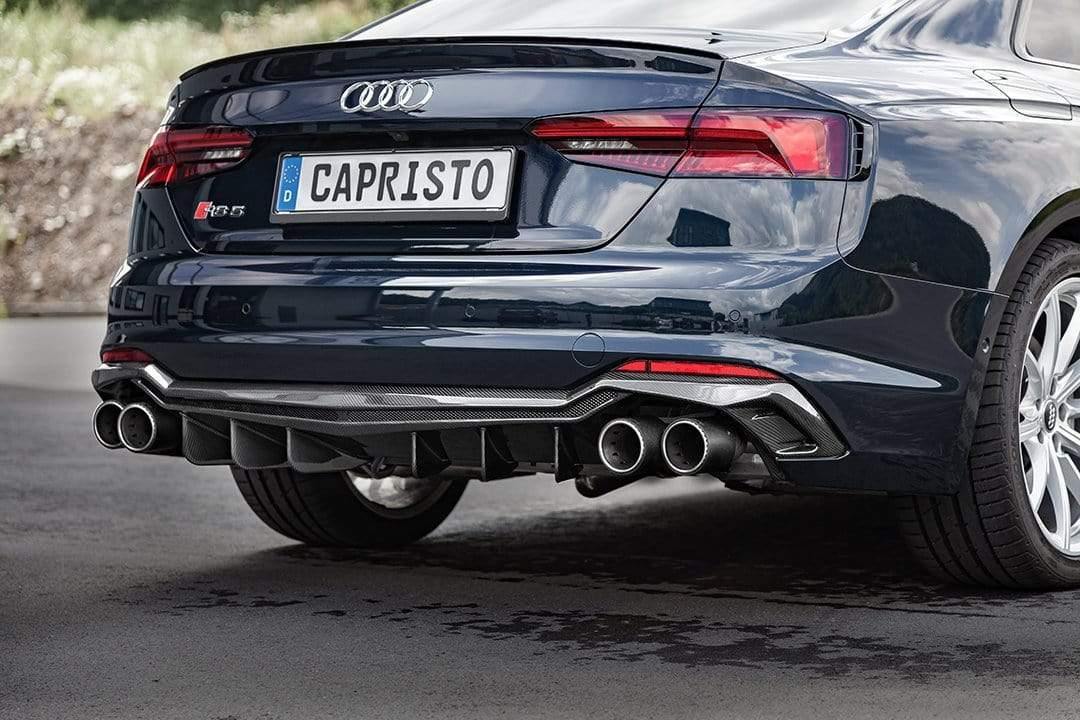 Audi RS5 (B9/F5) Valved Catback Exhaust System, Carbon Tips, with CES-3