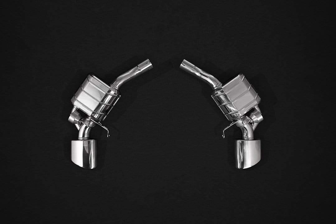 Audi RS4 (B9) & RS5 Sportback Valved Exhaust System, Mid Pipes, Oval RS Tips (w. CES-3)
