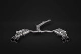 Audi RS4 (B9) & RS5 Sportback Valved Exhaust System, Mid Pipes, Carbon Tips (w. CES-3)
