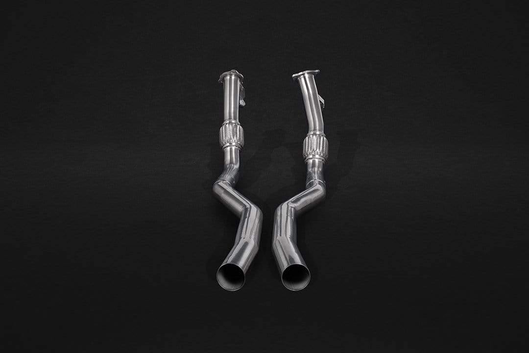 Audi RS4 (B9) & RS5 Sportback Valved Exhaust System, Mid Pipes, Carbon Tips (w. CES-3)