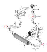 CTS Turbo Silicone Intercooler Hose Kit - Audi / B8 / A4 / A5 / 2.0T