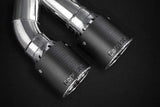BMW M5 (F90) Valved Exhaust System, Mid-Pipes, & CES-3 Remote Kit with Carbon Fiber Tips