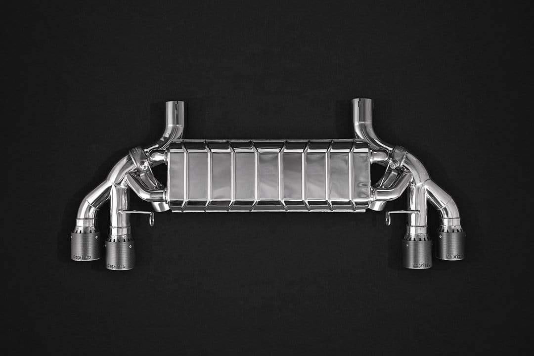 BMW M5 (F90) Valved Exhaust System, Mid-Pipes, & CES-3 Remote Kit with Carbon Fiber Tips