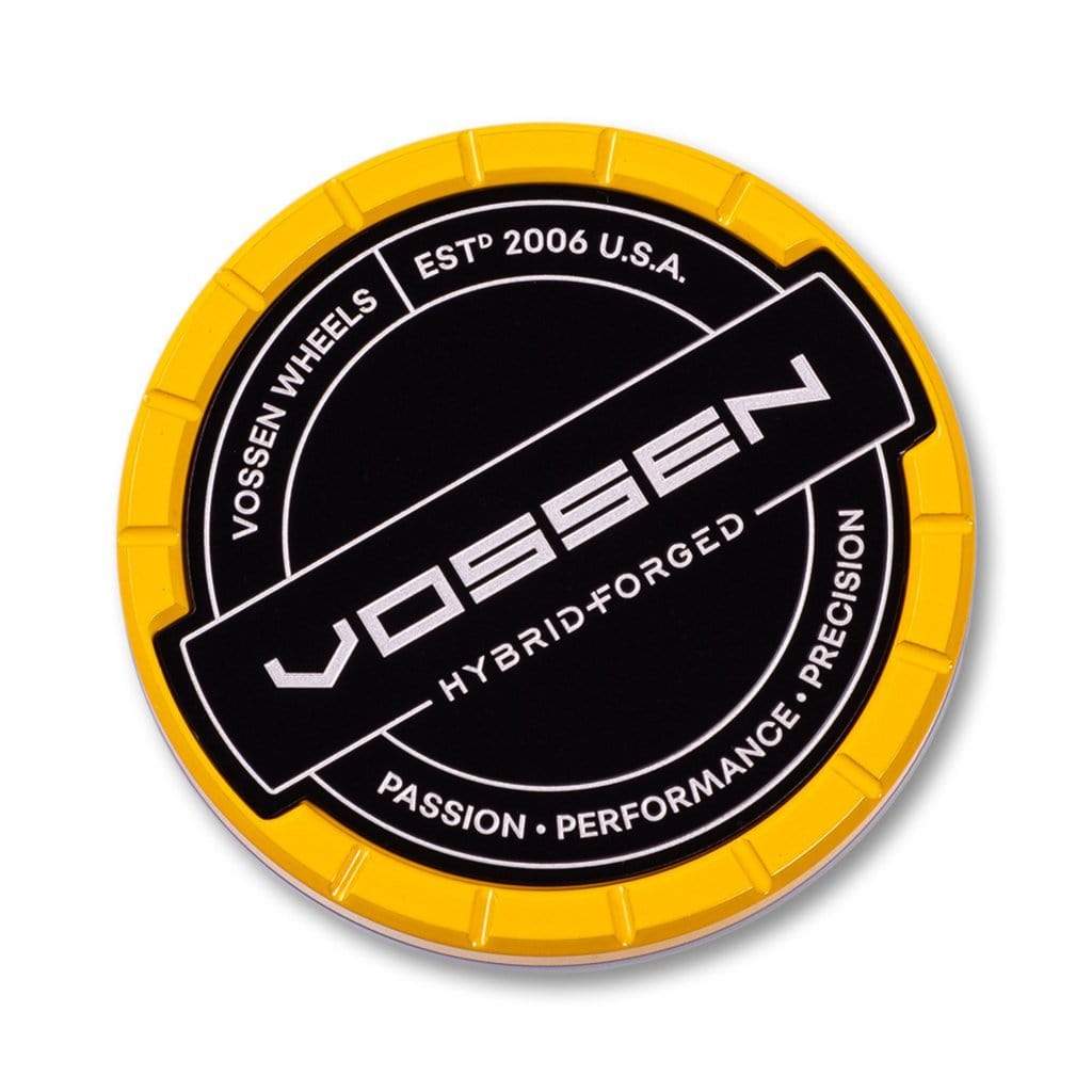 Vossen Hybrid Forged Billet Sport Cap Set For VF & HF Series Wheels (Canary Yellow)