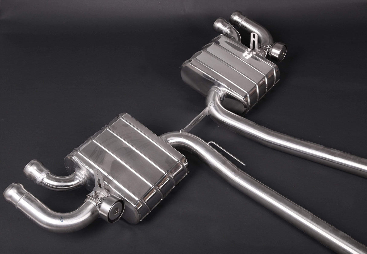 Porsche 958 Cayenne Turbo & Turbo S (up to 10/2014) - Valved Exhaust System & Mid-Pipes (incl. CES Remote)
