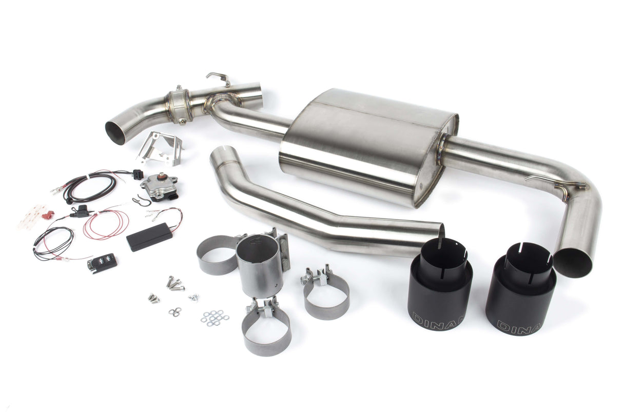 Dinan Free Flow Stainless Valved Exhaust with Polished Tips | MIni F60 Countryman S