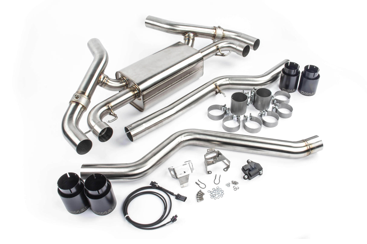 Dinan Free Flow Valved Axle-Back Exhaust w/ Black Tips | BMW M340I 19-20