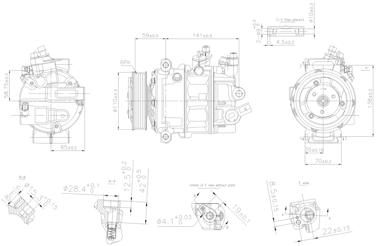 Air Conditioning Compressor - VW/Audi
