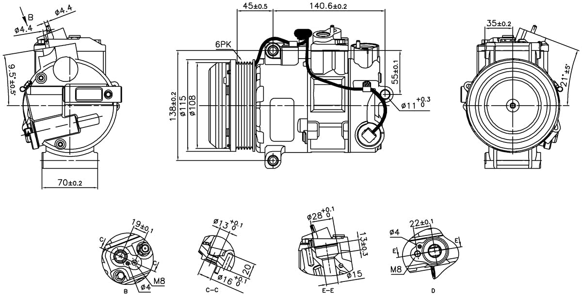 Air Conditioning Compressor - Mercedes