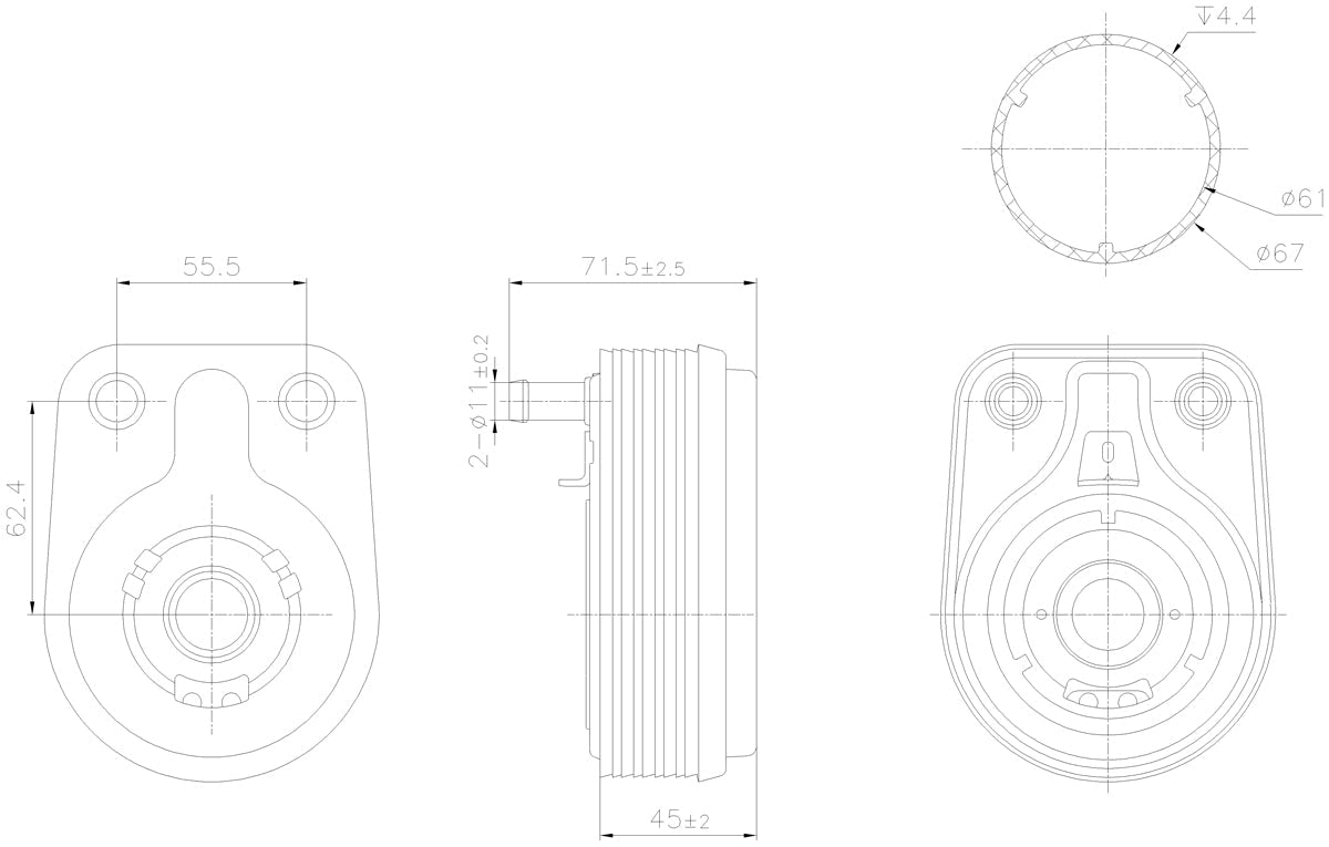 Engine Oil Cooler - Hyundai