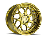 Aodhan DS01 18" 5x120 Gold Vacuum W/ Chrome Rivets
