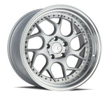Aodhan DS01 18" 5x100 Silver Machined Lip w/Chrome Rivets