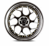 Aodhan DS01 19" 5x120 Vacuum Chrome W/ Gold Rivets