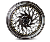 Aodhan DS03 (Passenger Side) 18" 5x114.3 Vacuum Chrome w/Gold Rivets