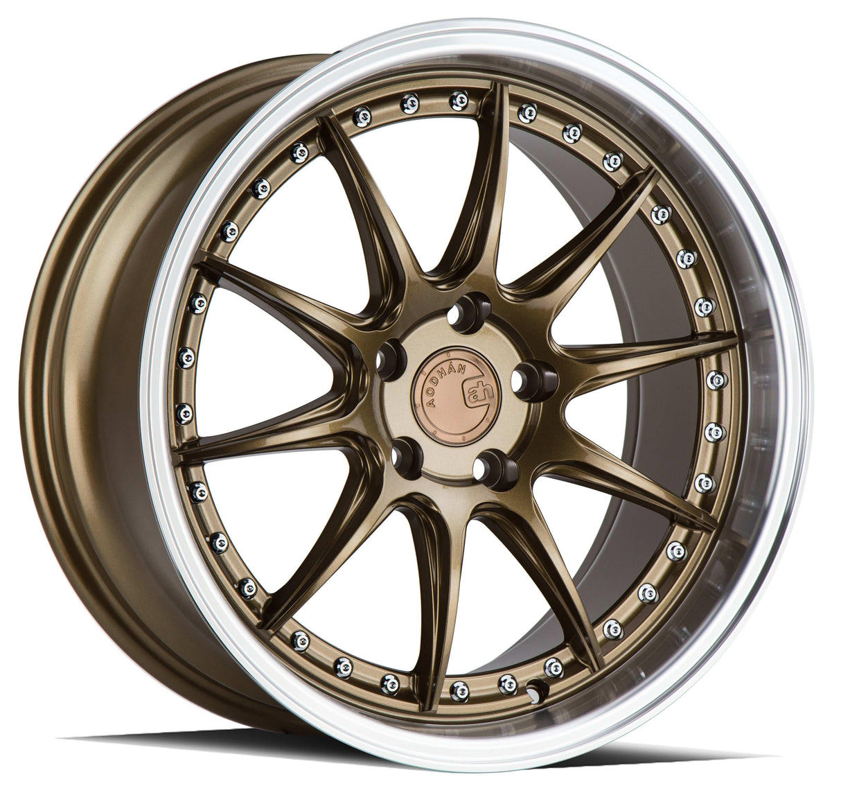 Aodhan DS07 18" 5x100 Bronze w/Machined Lip