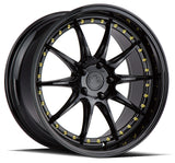 Aodhan DS07 19" 5x114.3 Gloss Black w/ Gold Rivets