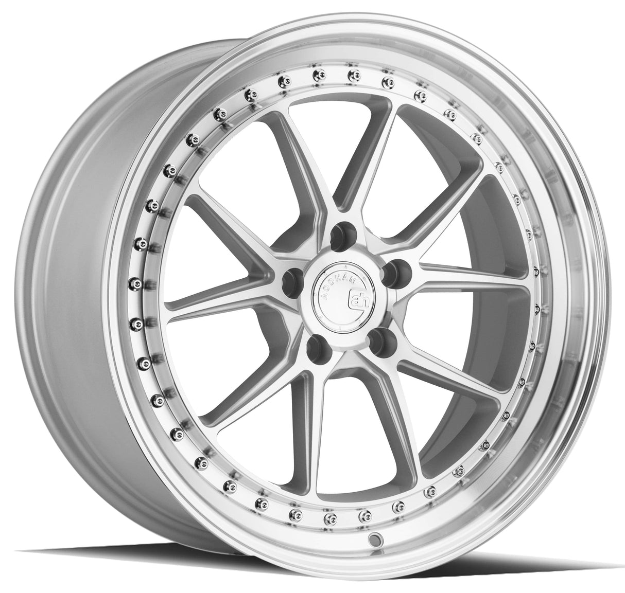 Aodhan DS08 19" 5x114.3 Silver w/Machined Face
