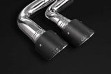 Porsche Cayenne Turbo 2019+ (536) Valved Catback Exhaust System, MidSilencer Delete, Carbon Tips, with E2P