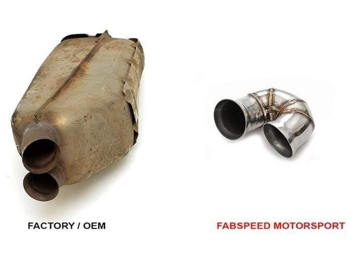 Fabspeed Secondary Muffler Bypass Pipe - Porsche 964 Turbo
