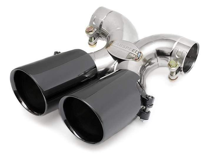 Fabspeed Deluxe Dual Style Tips (Satin Black) - Porsche 987 Boxster | Cayman