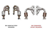 Fabspeed Sport Headers - Porsche 991 Carrera